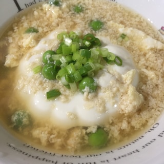 おぼろ豆腐を切らずに おかず味噌汁